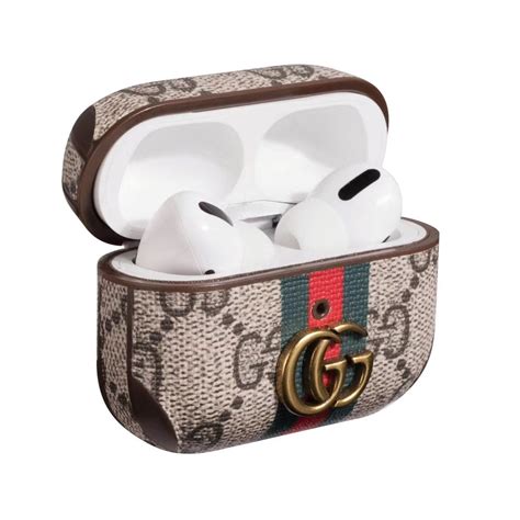 gucci print airpod case